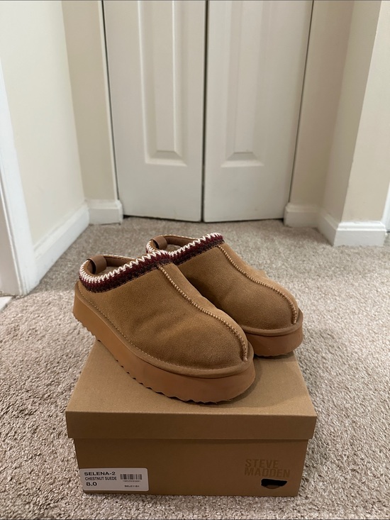 Steve Madden Shoes - Steve Madden Selena Platform Mules with Marled Collar (NO BOX)